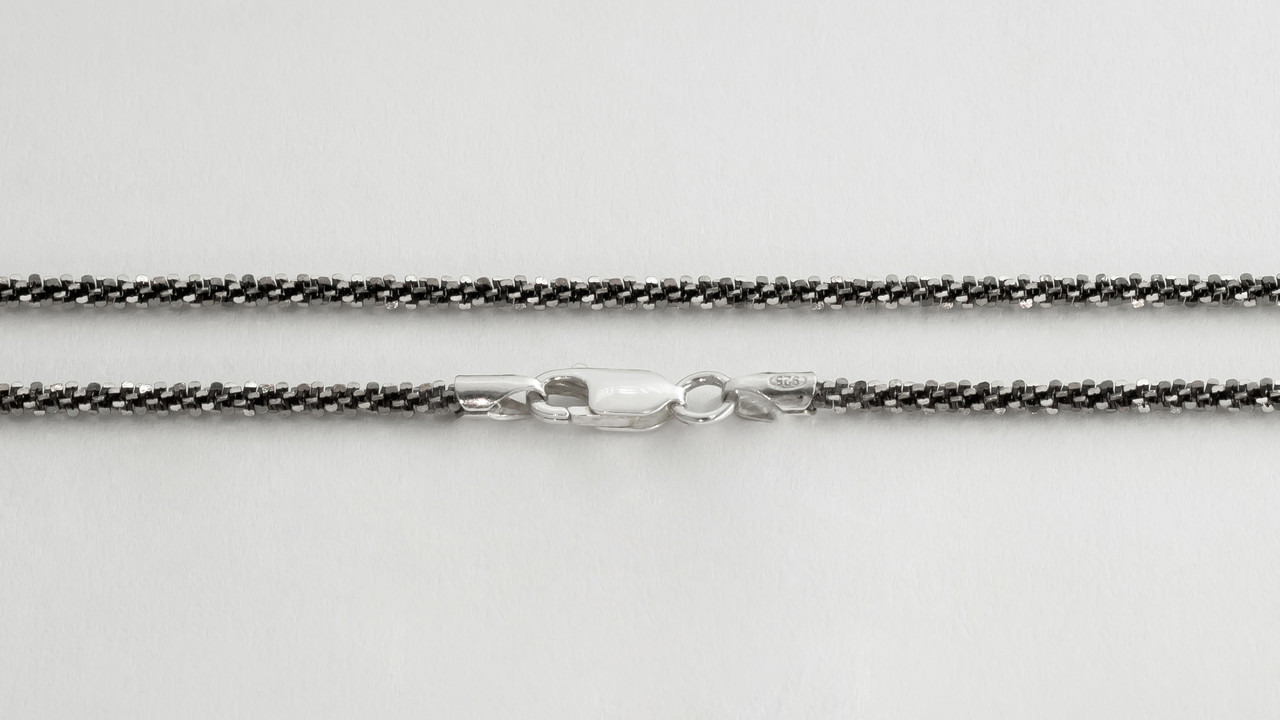

Серебряная цепь Silvex925 оксидированная - 858В 4/45, женская