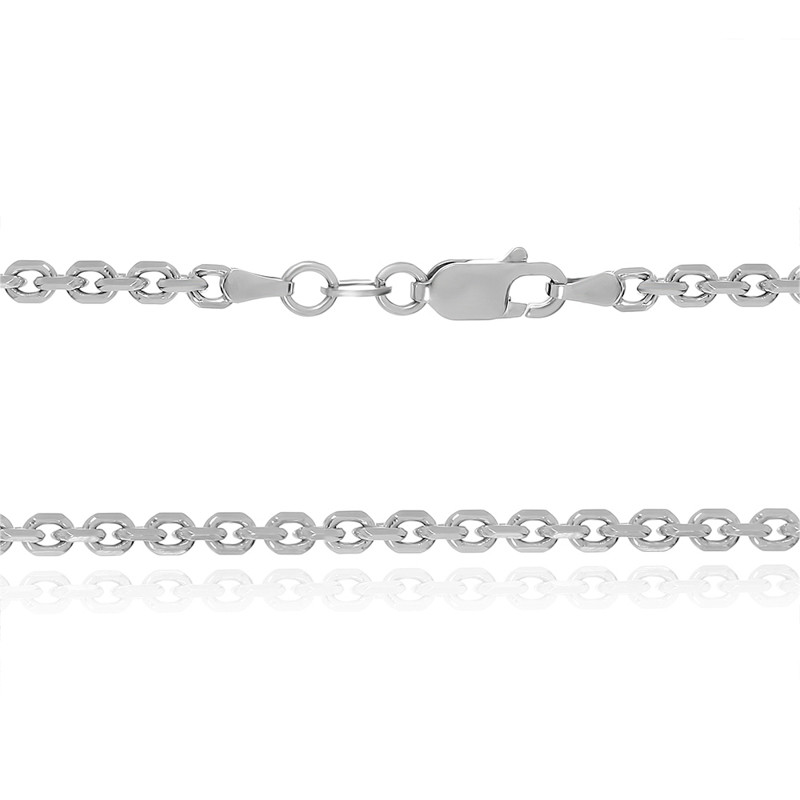 

Серебряная цепь Silvex925 родированная - 855Р 2/35, женская