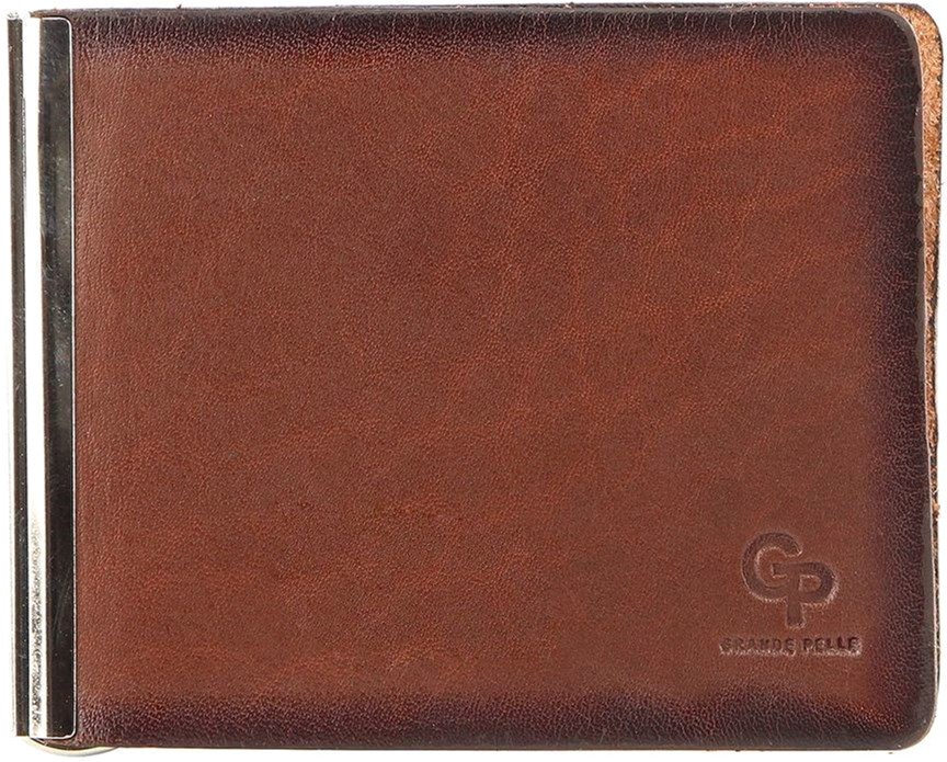 

Зажим для денег GRANDE PELLE leather-00233 Коричневый