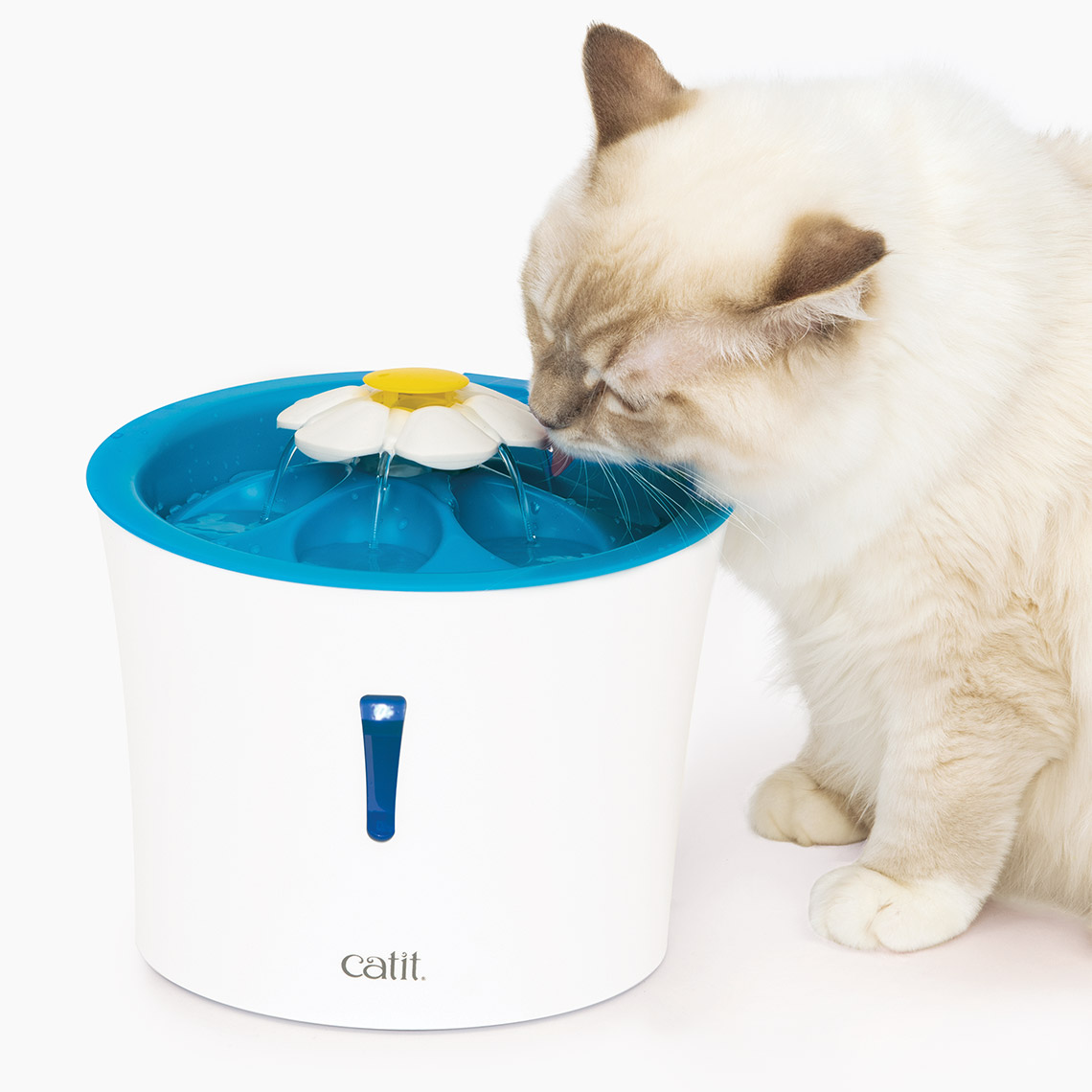 

Питьевой фонтанчик с фильтром тройного действия Catit «Flower Fountain LED» в виде цетка с подсветкой, 3 л