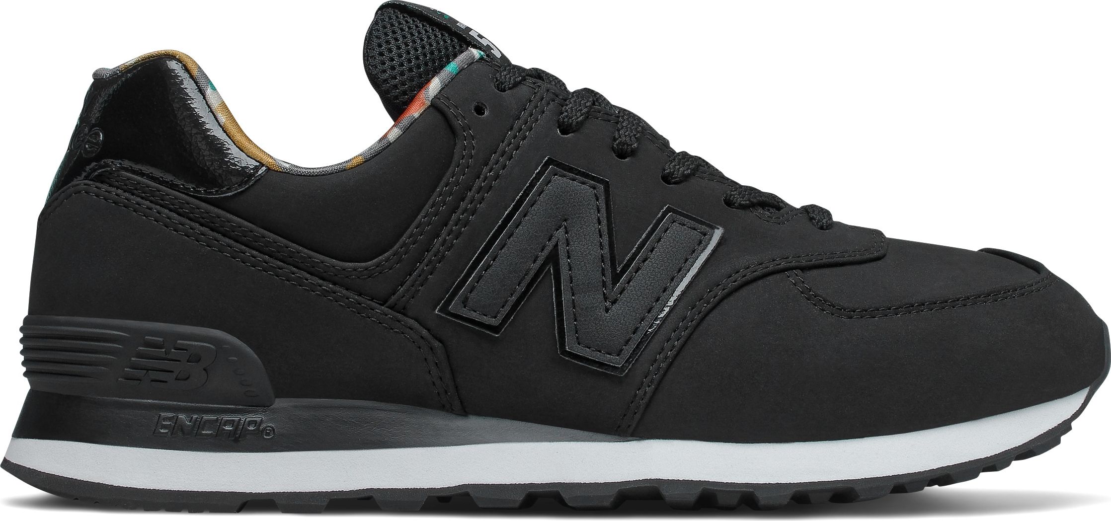 

Кроссовки New Balance 574 Nubuk ML574GYH 44 (11) 29 см Черные
