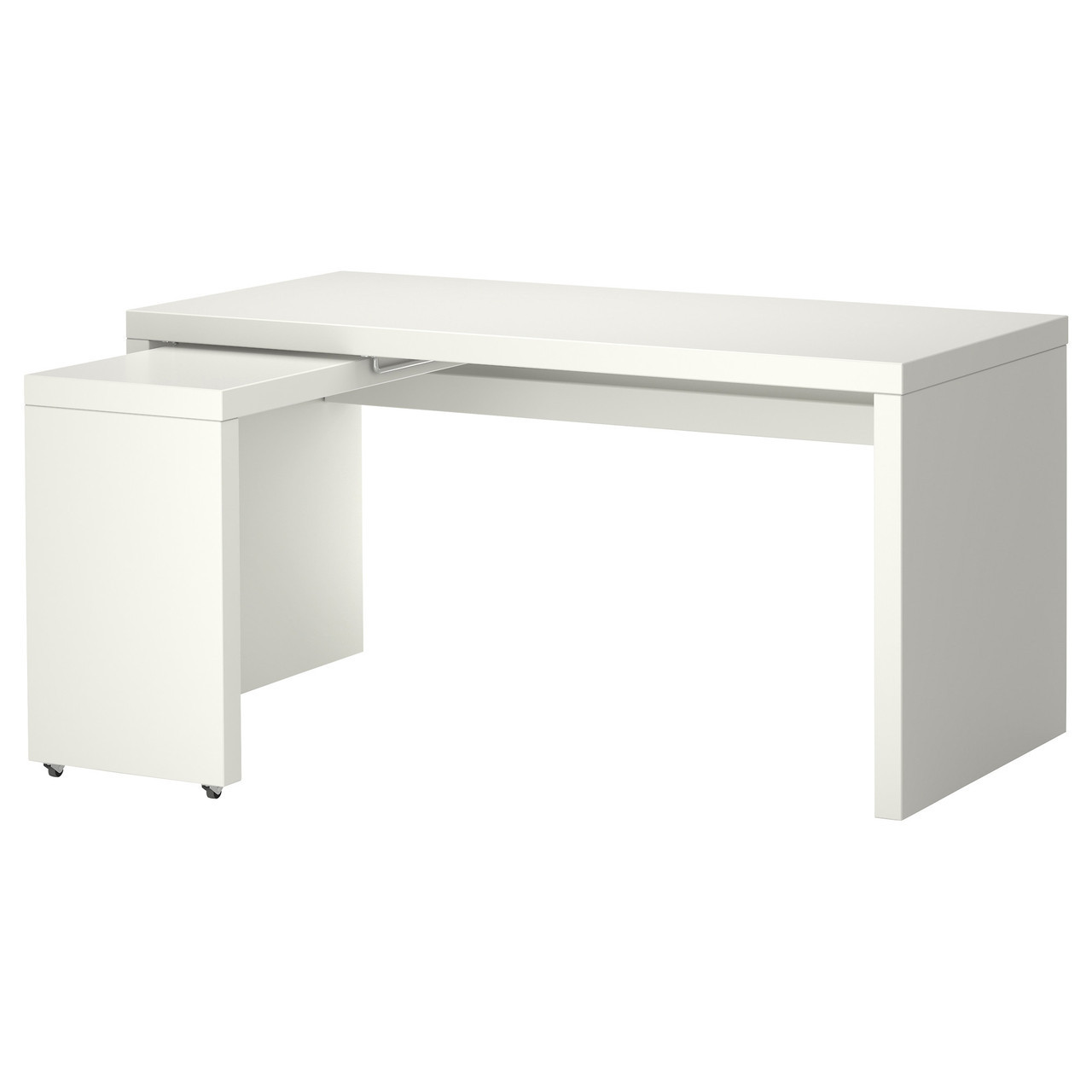 

Письменный стол IKEA MALM с выдвижной панелью белый (702.141.92)