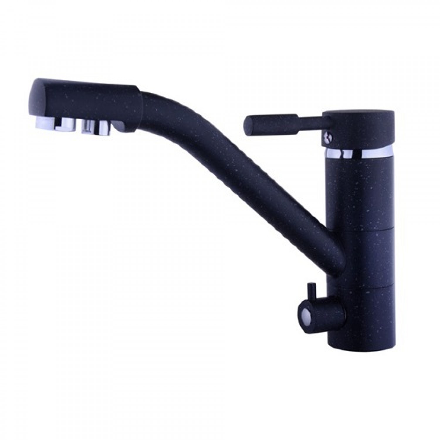 

Смеситель кухонный Globus Lux Lazer Gllr-0555 Black черный комбинированный