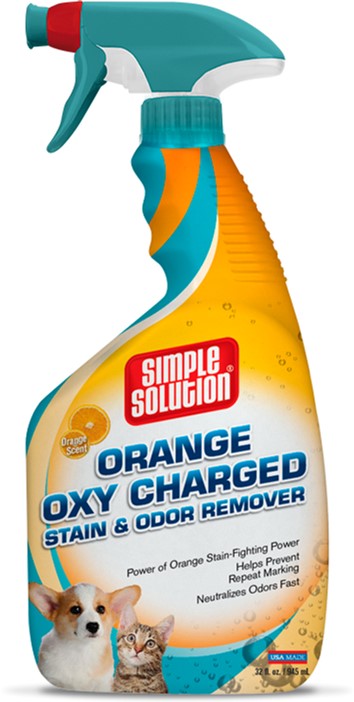 

Дезодорирующее средство Simple Solution Stain & Odor Remover Orange Oxy Charged для нейтрализации запаха 945 мл