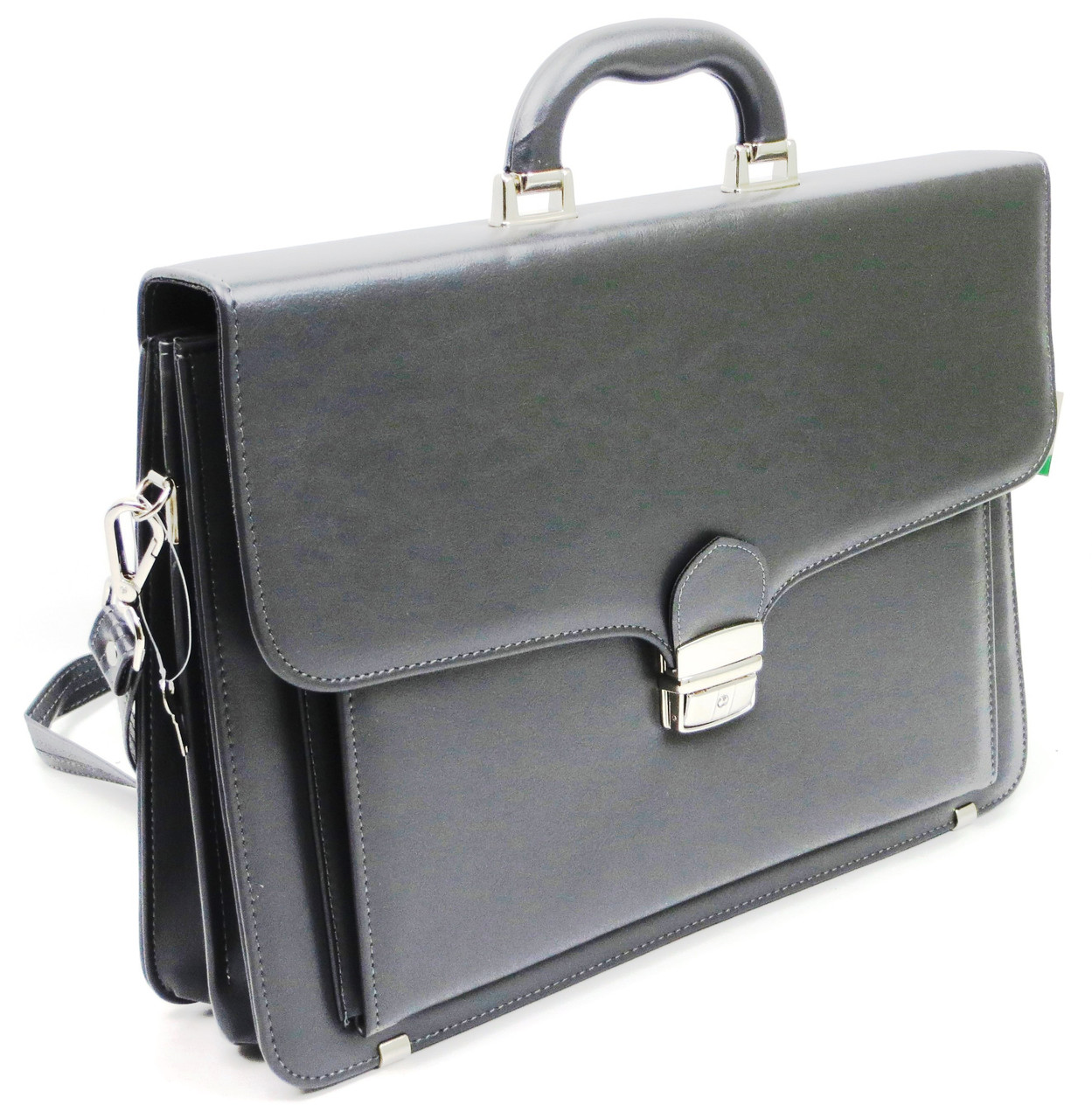 

Портфель из искусственной кожи AMO Польша серый supersumka (TР012SST07 grey)