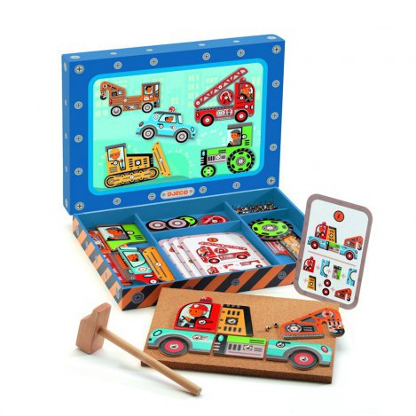 

DJECO Деревянная игра апликация с молоточком Транспорт (DJ06641) (3070900066410)