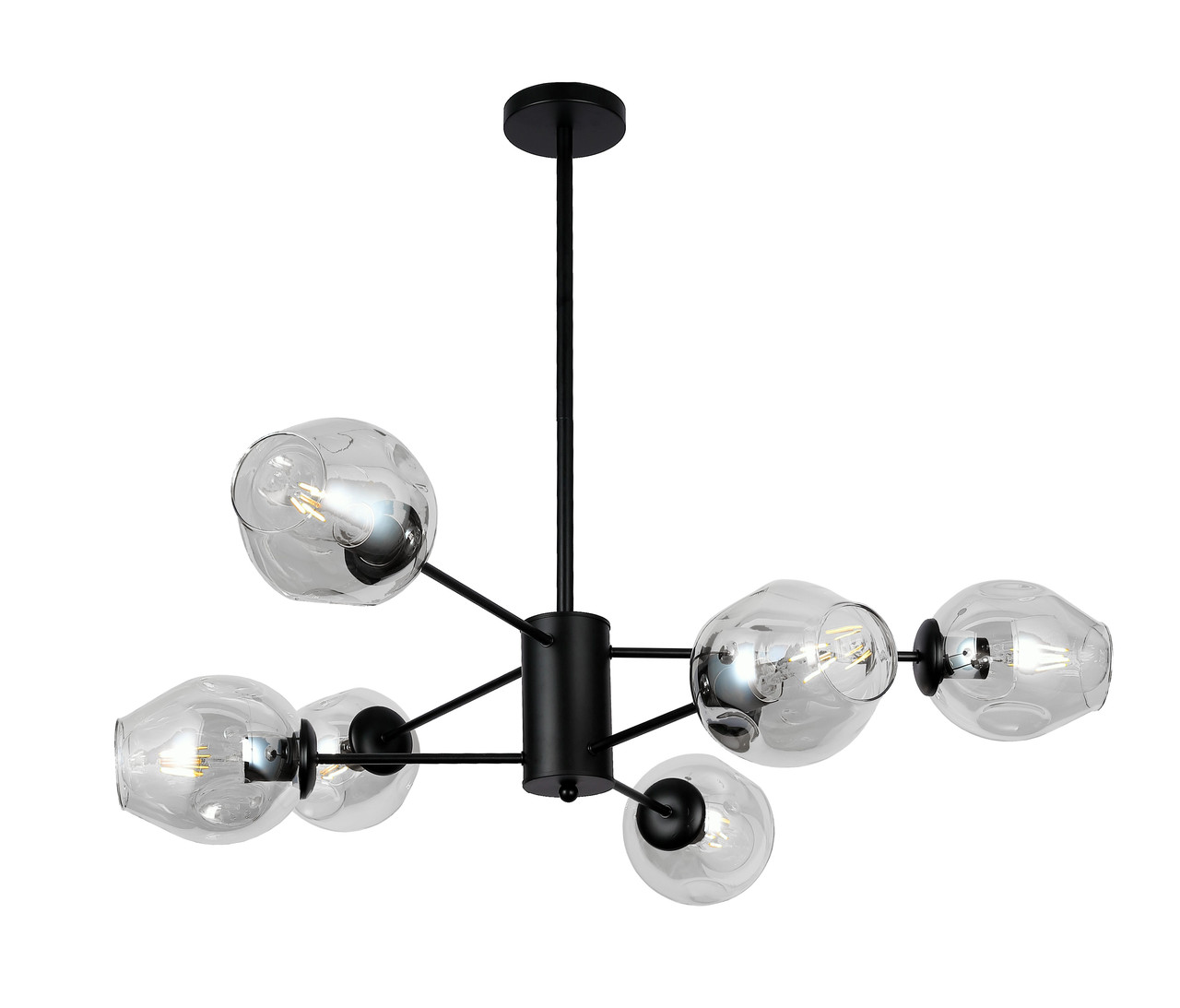 

Люстра Levistella 7526035-6 BK+CL