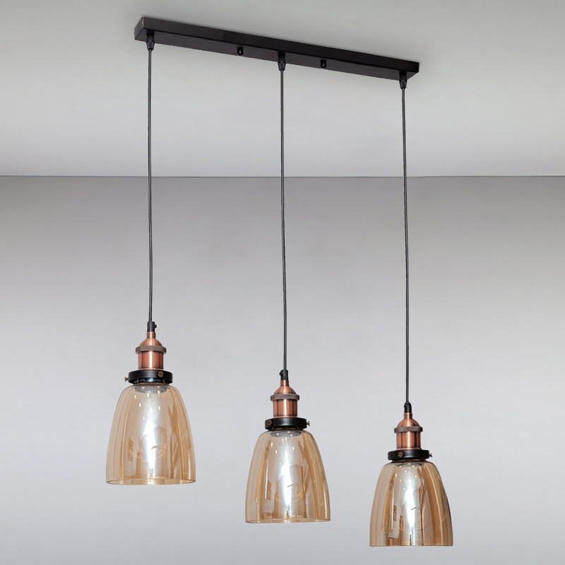 

Люстра подвесная Light House LS-15169-3 BROWN (500) коричневая