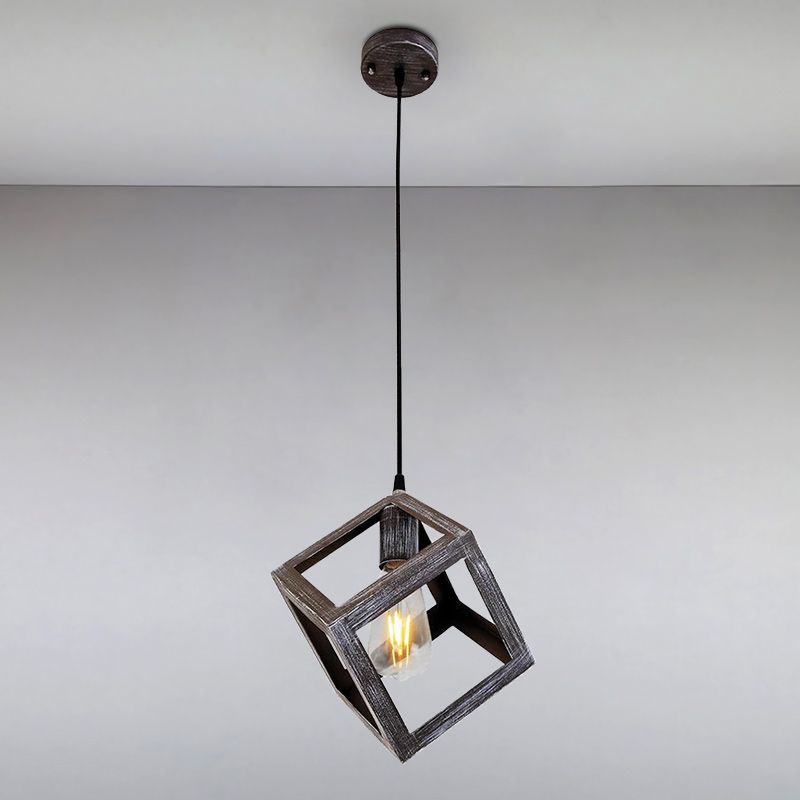 

Люстра лофт подвесная Light House LS-15165-1 OX черная