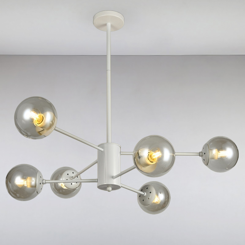 

Люстра підвісна Light House LS-14858-6 WH+CL біла