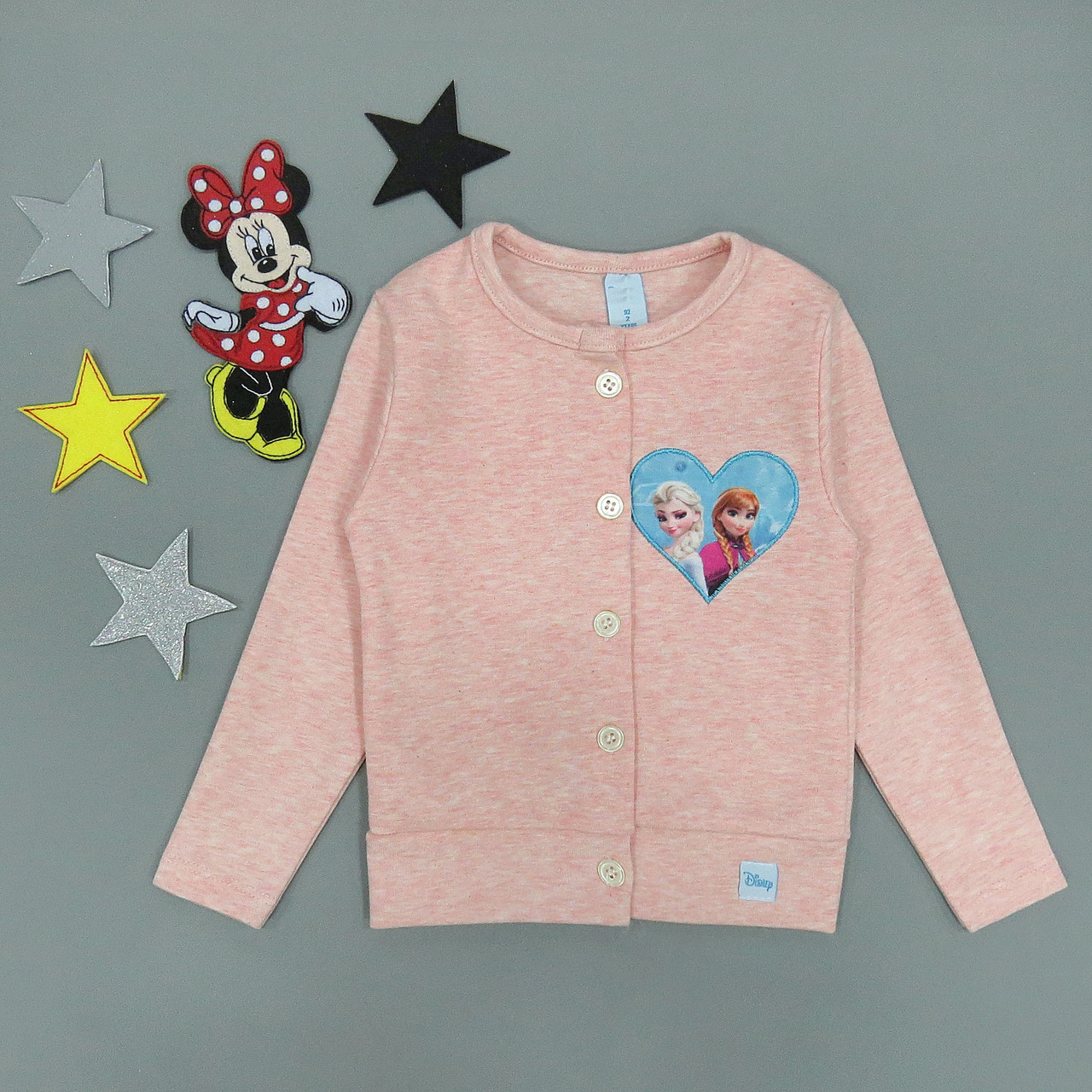 

Кофта Kids collection "Эльза и Анна" для девочки 92 см Светло-розовая 15438