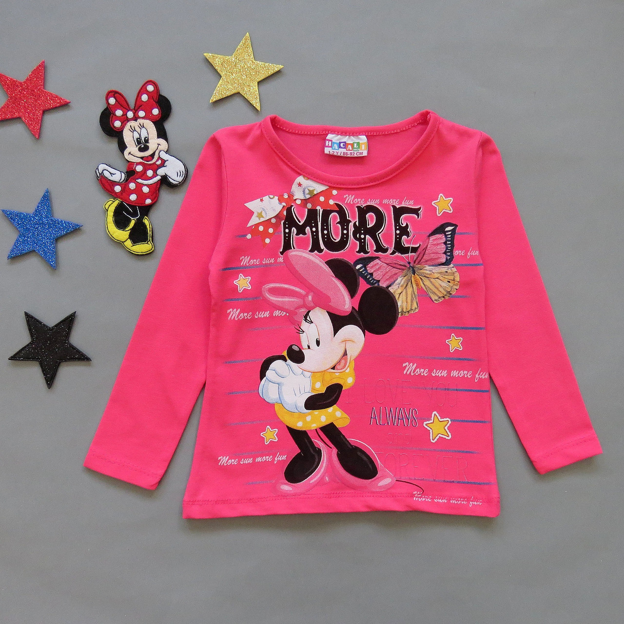 

Лонгслив Hacali kids Minnie Mouse для девочки 86-92 см Розовый 15907