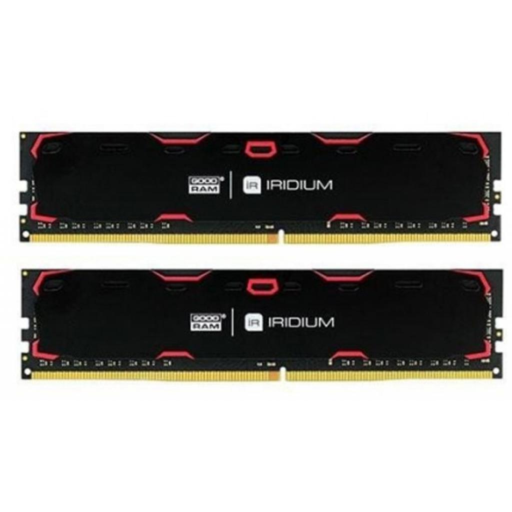 

Модуль пам&яті для комп&ютера DDR4 8GB (2x4GB) 2400 MHz Iridium Black GOODRAM (IR-2400D464L17S/8GDC)