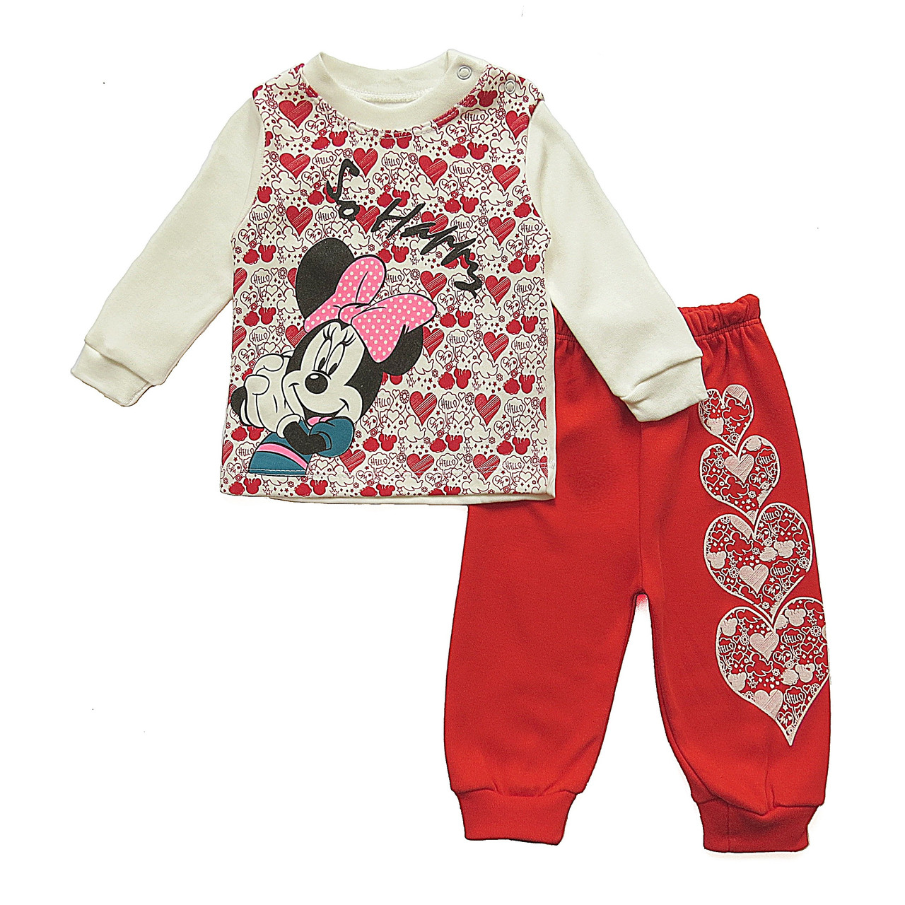

Костюм Bella Bambino Minnie Mouse для девочки 80 см Белый с красным 8281