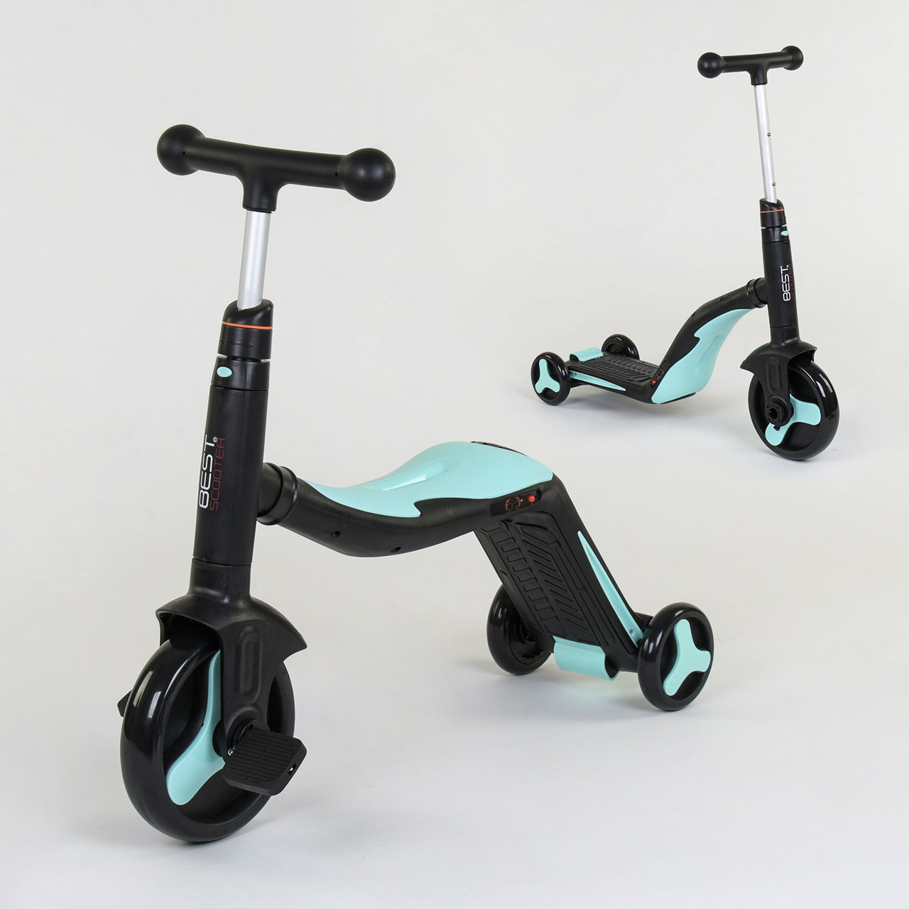 

Самокат BEST SCOOTER JT-20255 бирюзовый
