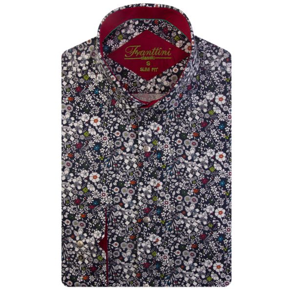 

Рубашка приталенная Frantini PK18201, Рубашка приталенная Frantini PK18201 M