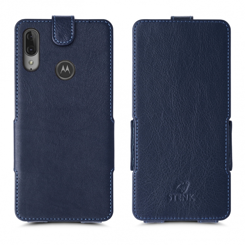 

Чехол флип Stenk Prime для Motorola Moto E6 Plus Синий