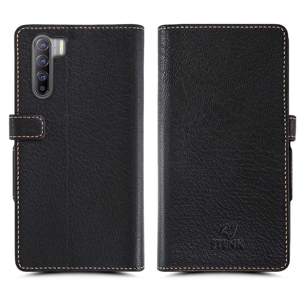 

Чехол книжка Stenk Wallet для OPPO Reno3 Чёрный