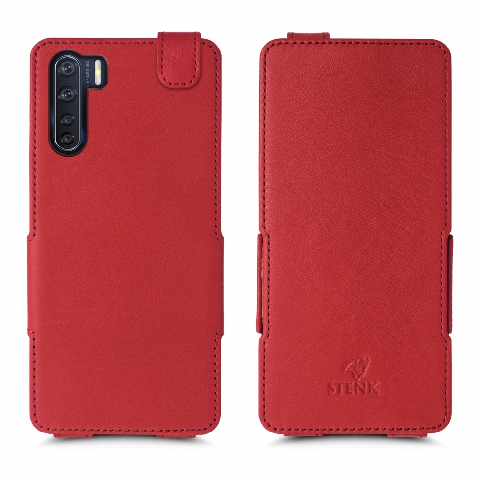 

Чехол флип Stenk Prime для OPPO A91 Красный