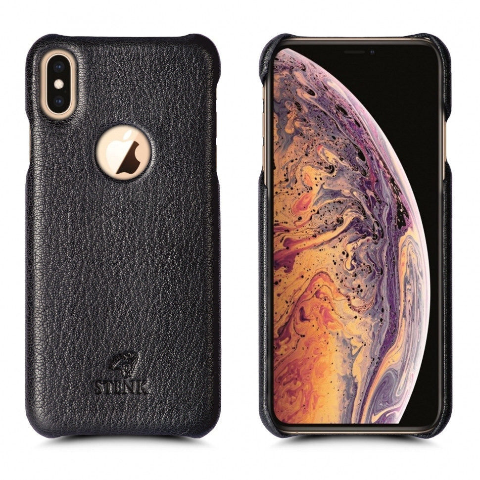 

Кожаная накладка Stenk Cover для Apple iPhone Xs Max Черный