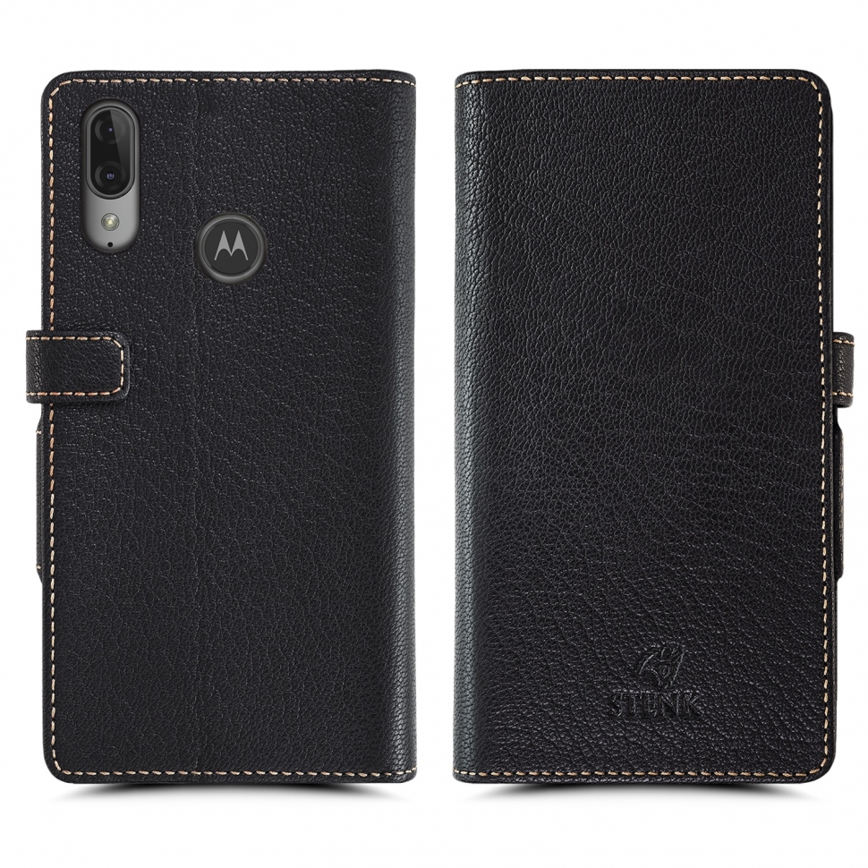 

Чехол книжка Stenk Wallet для Motorola Moto E6 Plus Чёрный