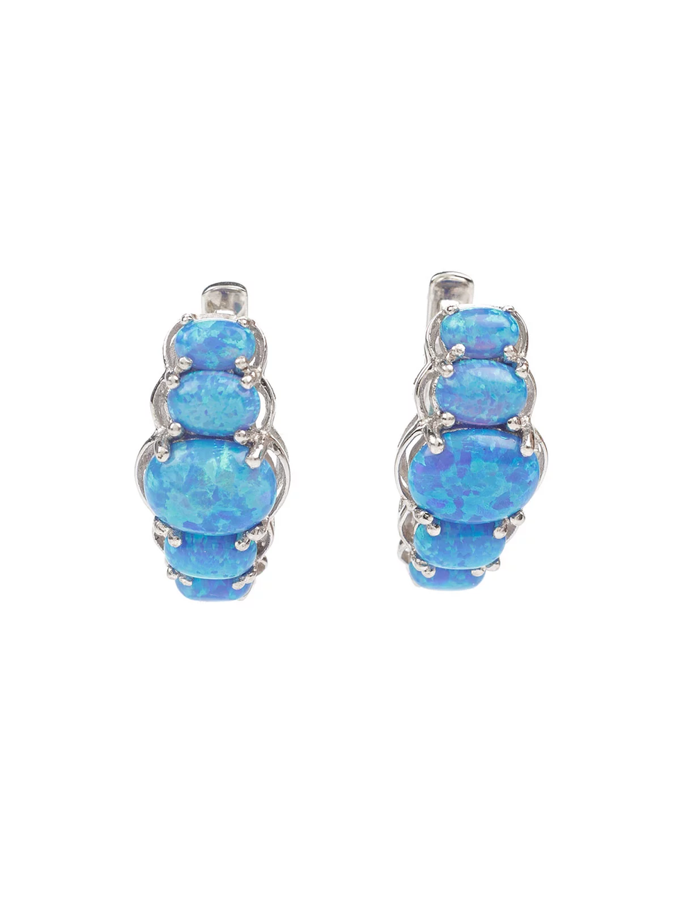 

Серьги из серебра с опалом синтетическим FS-002
