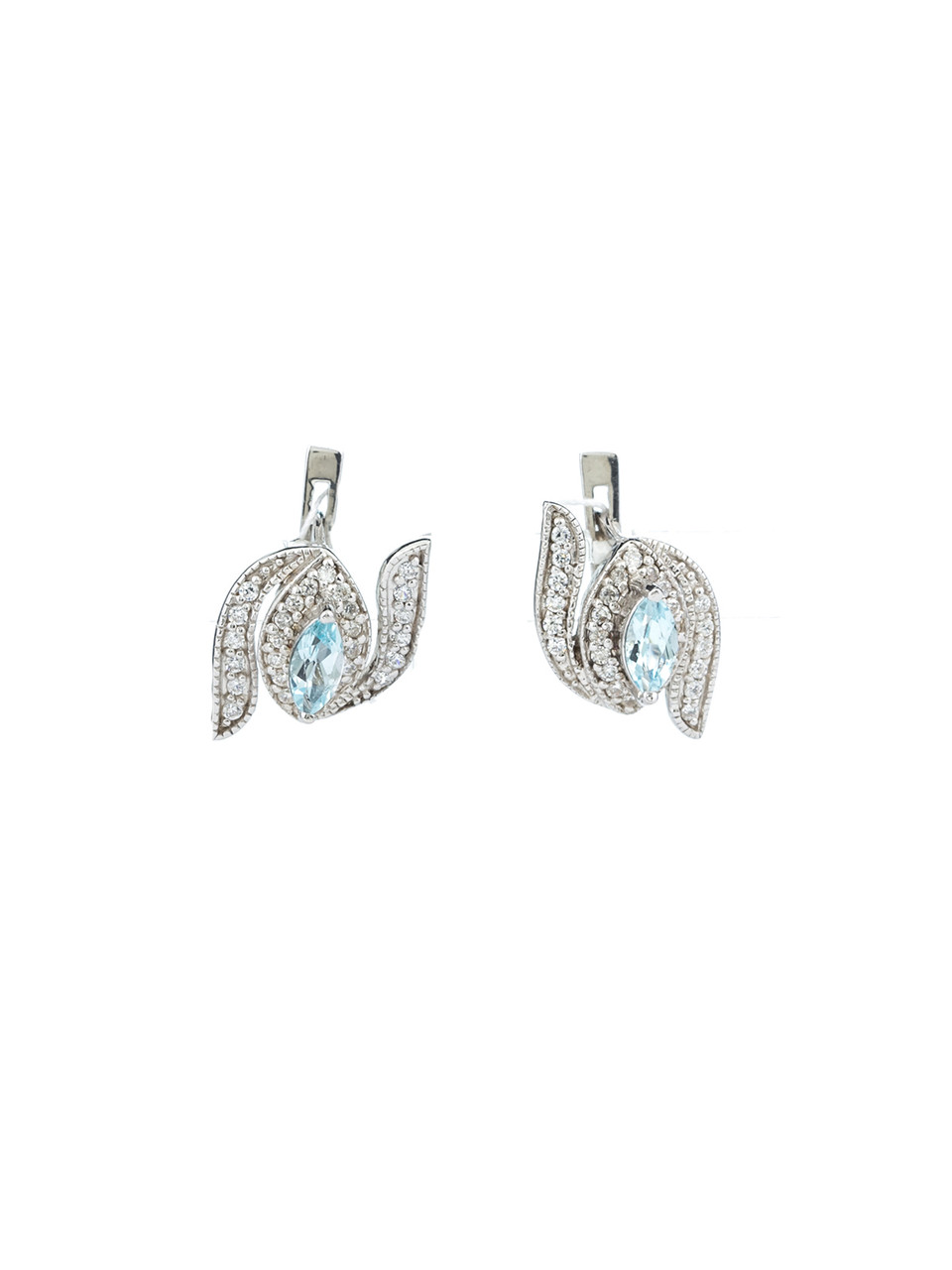 

Серьги из серебра с топазом FS-110