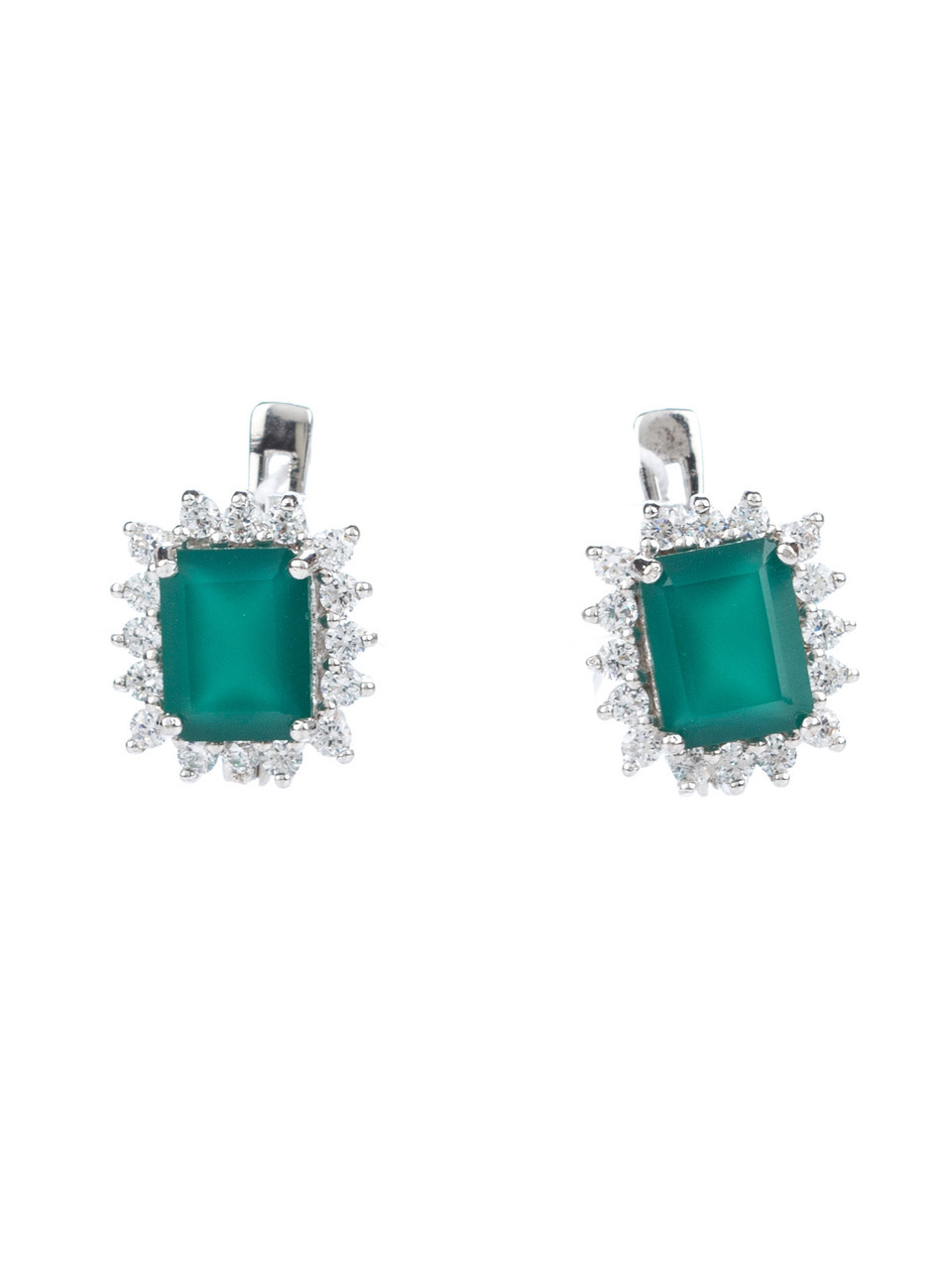 

Серьги из серебра с агатом Е-270