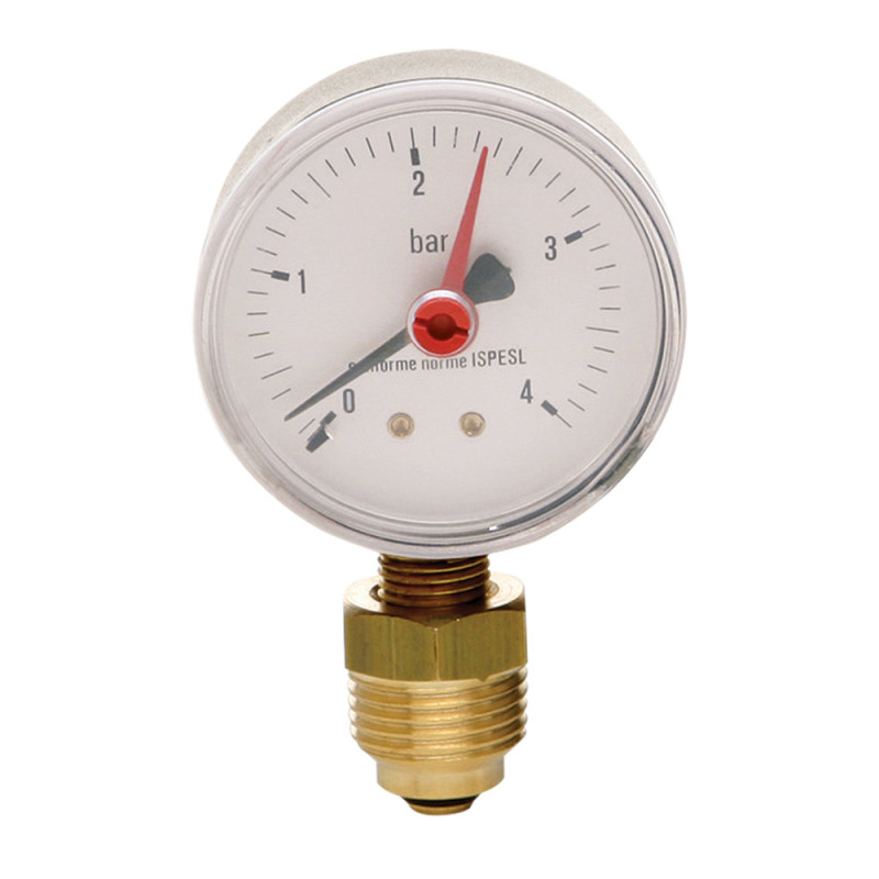 

Манометр Icma 1/2" 0-4 бар, нижнее подключение №255
