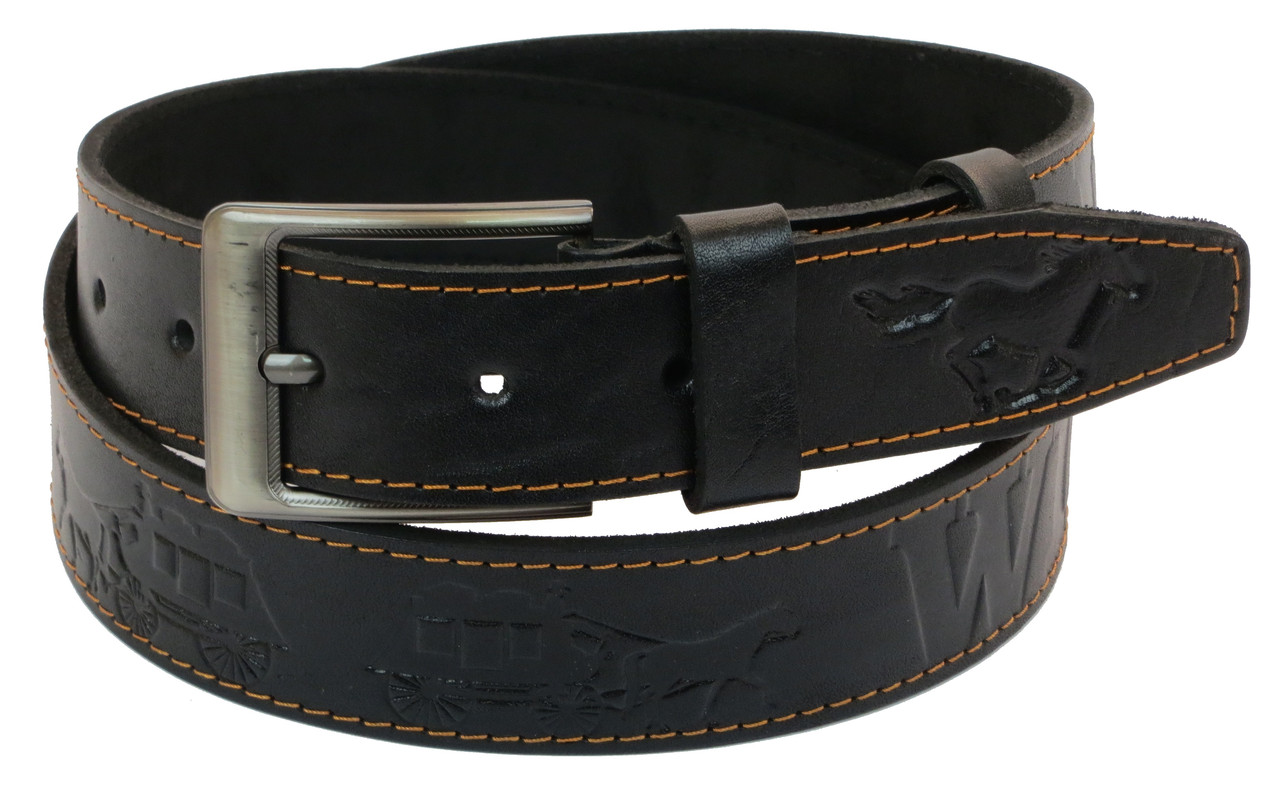 

Мужской кожаный ремень под джинсы Skipper supersumka (TР0121054-38)
