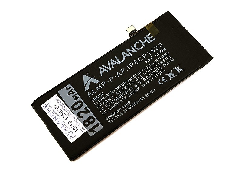 

Аккумулятор Avalanche для iPhone 8 1820 mAh
