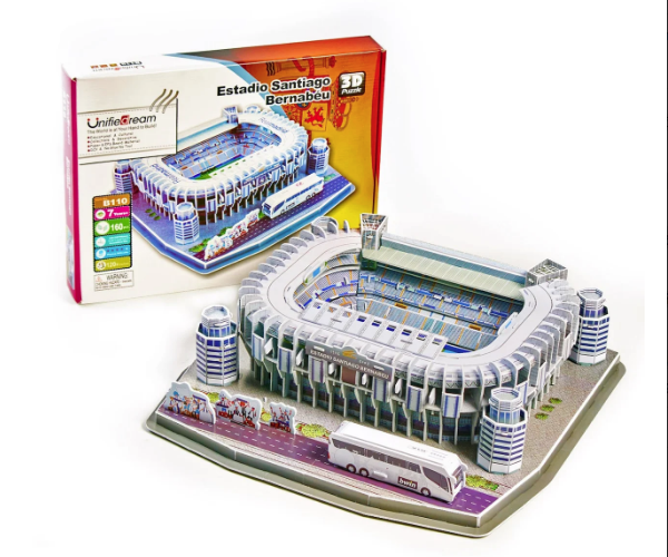 

Стадион Реал Мадрид. Огромные 3D пазлы "Santiago Bernabéu" Трехмерный конструктор-головоломка.