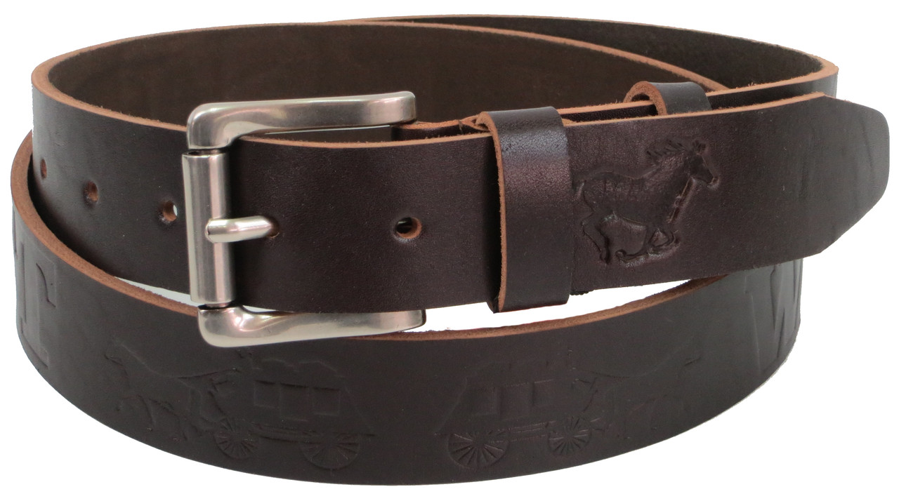

Ремень мужской кожаный под джинсы Skipper коричневый supersumka (TР0121309-38)