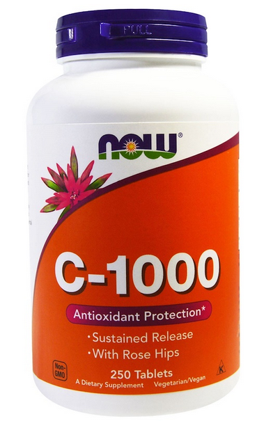 

Витамин C NOW Foods C-1000 250 веган капс.