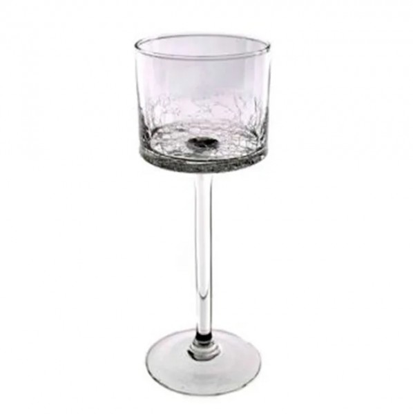 

Подсвечник стеклянный трещины Flora H-45 см 8391
