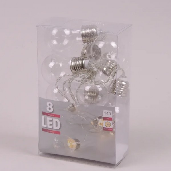 

Лампочки LED 8 ламп теплый свет 1,4 м. 40852 (BAM01598)