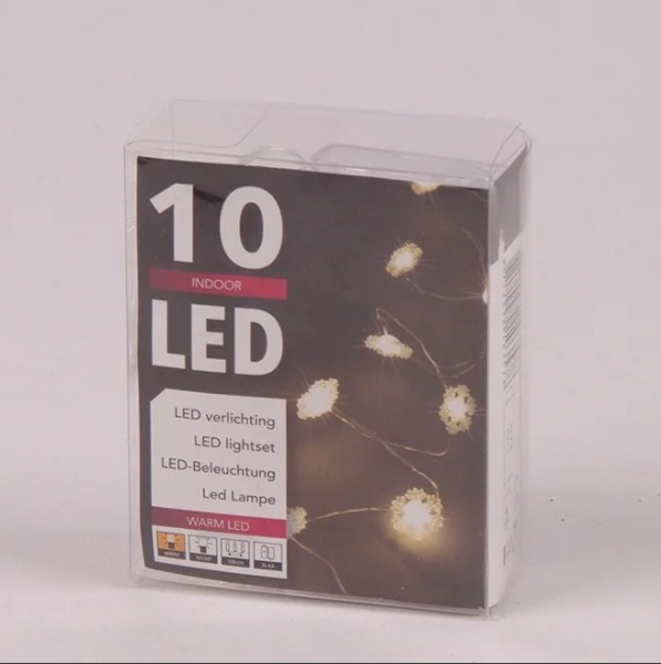 

Гирлянда LED Снежинки теплый свет 10 светодиодов 1 м. 45021 (BAM01569)