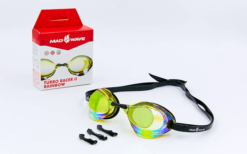 

Очки для плавания MadWave TURBO RACER II RAINBOW M045806 бирюзовый (PL000304)