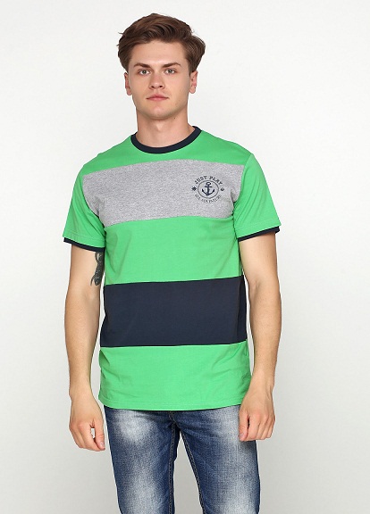 

Футболка Justplay L Серый, зеленый, синий Т1050 Green-Grey
