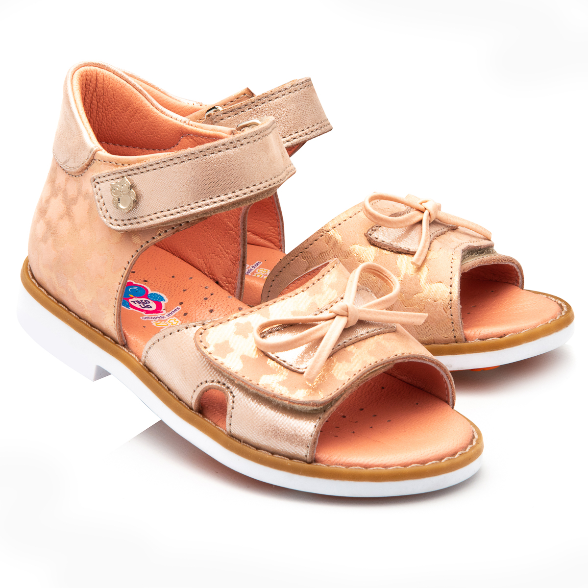 

Босоножки Theo Leo RN887 35 24 см Розовые приглушенные