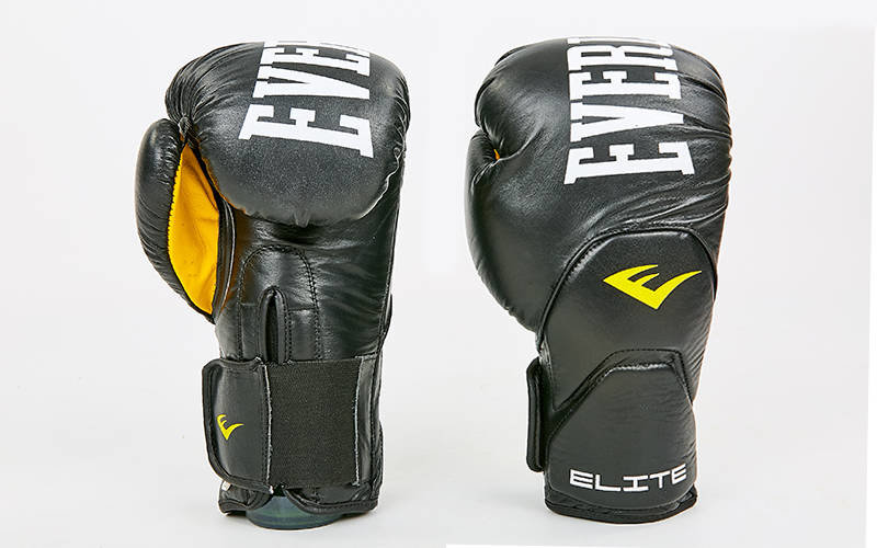 

Перчатки боксерские кожаные Everlast BO-6758-BK черный вес 10oz