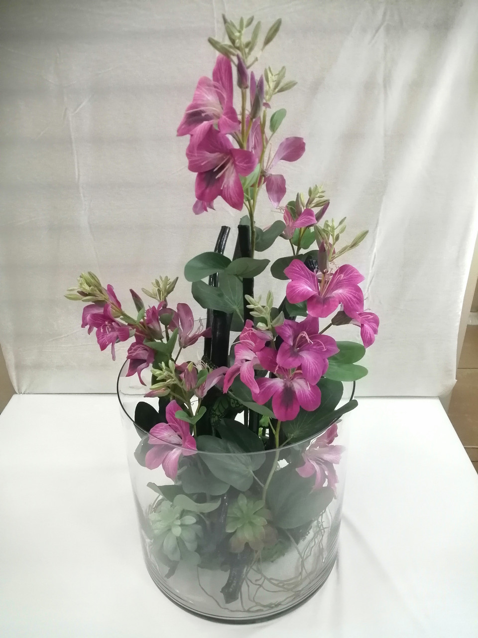 

Композиция SHISHI из искусственных орхидей h85 cм