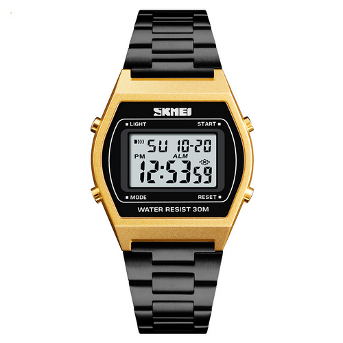 

Мужские наручные часы (1328 Black-Gold-Black) Skmei 34 мм Черный 000125365