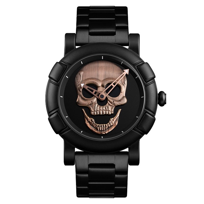 

Мужские наручные часы (9178 Black-Cuprum) Skmei 46 мм Черный 000125181