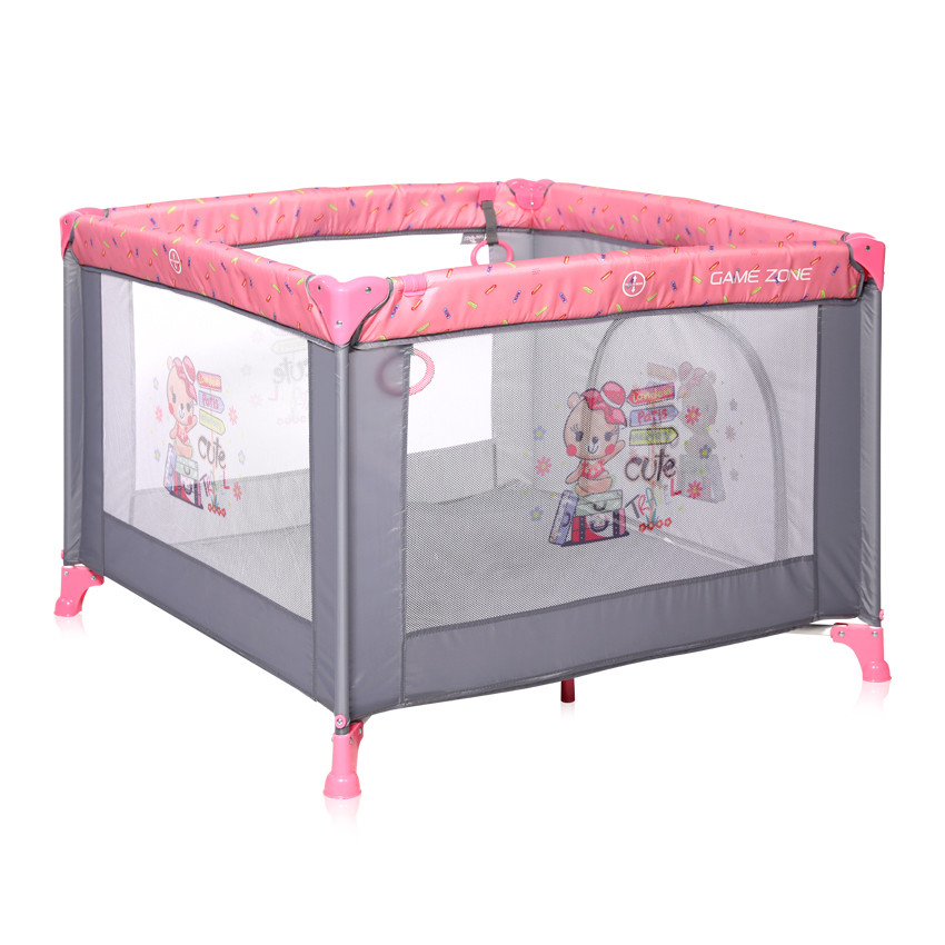 

Детский манеж Game Zone Lorelli 74х100х100 см Розовый 000125802