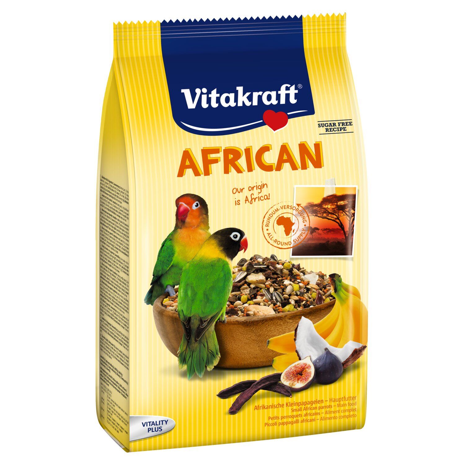 

Корм для средних африканских попугаев Vitakraft «African» 750 г