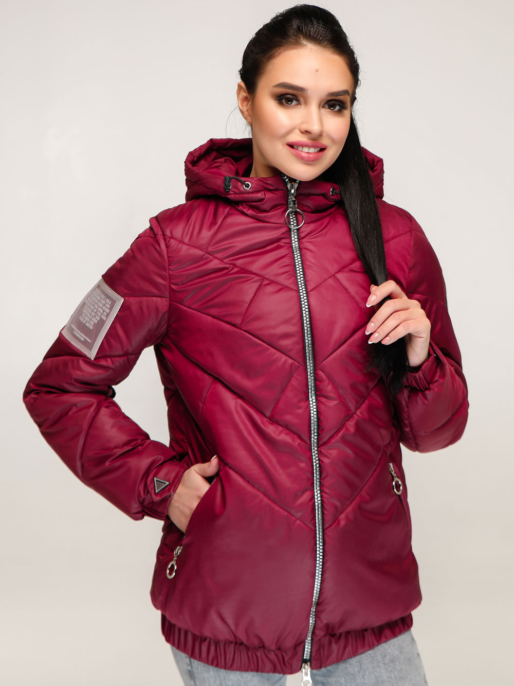 

Куртка Favoritti В-1270_5  Темно-красная, Куртка Favoritti В-1270_5 48 Темно-красная