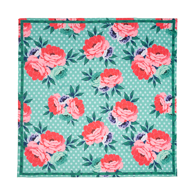 

Платок AMO ACCESSORI "Peonies", AMOp70703 натуральный шелк, мультиколор