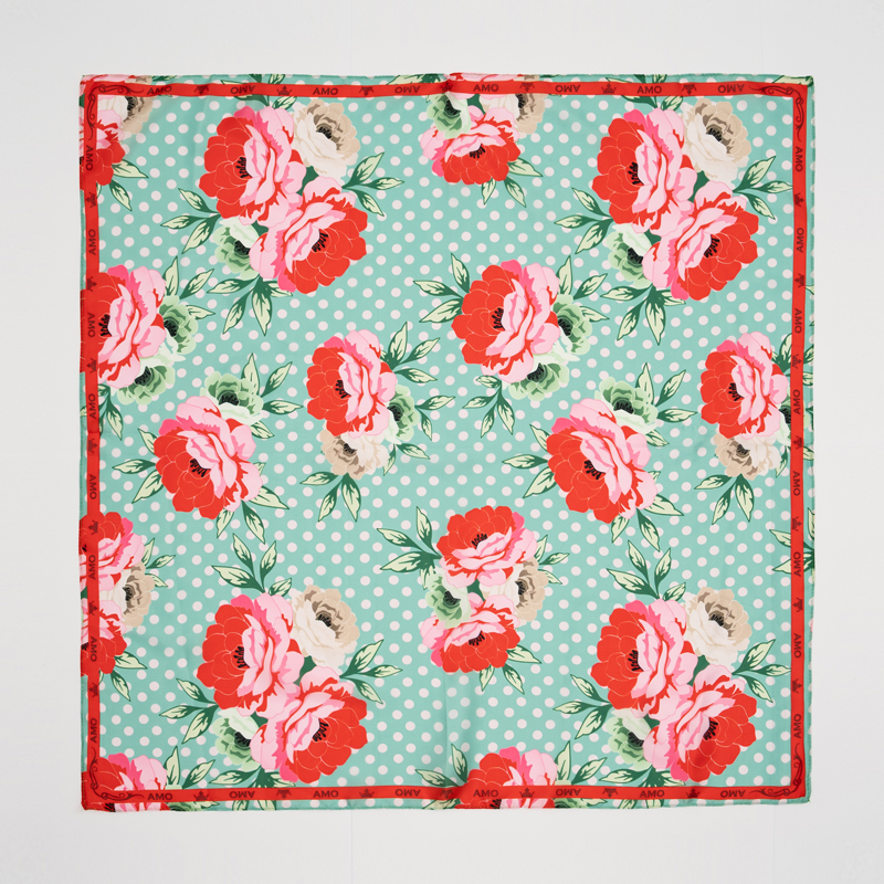 

Платок AMO ACCESSORI "Peonies", AMOp90905 натуральный шелк, мультиколор