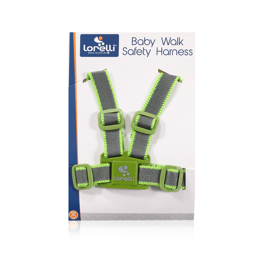 

Детские вожжи Lorelli Baby Walk Safety Harness Серо-зелёные